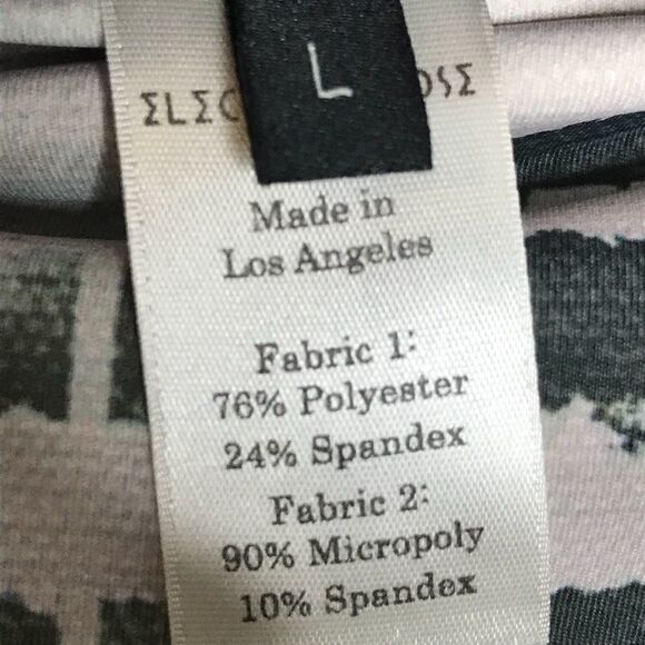 Electric & Rose Sz L Print Workout Athletic Pants - Picture 4 of 5